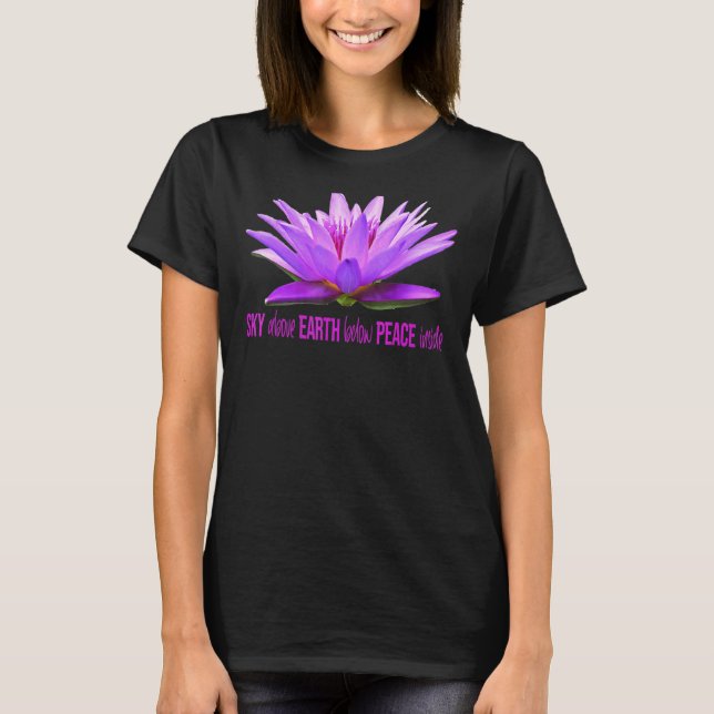 Camiseta Paz en el agua Lily Lotus Inner Peace Meditati (Anverso)