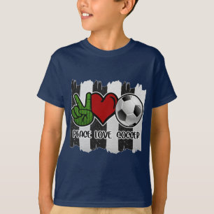 Camiseta Paz en el fútbol y amor