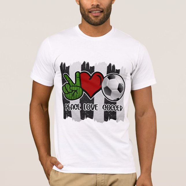 Camiseta Paz en el fútbol y amor (Anverso)