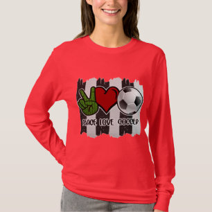 Camiseta Paz en el fútbol y amor