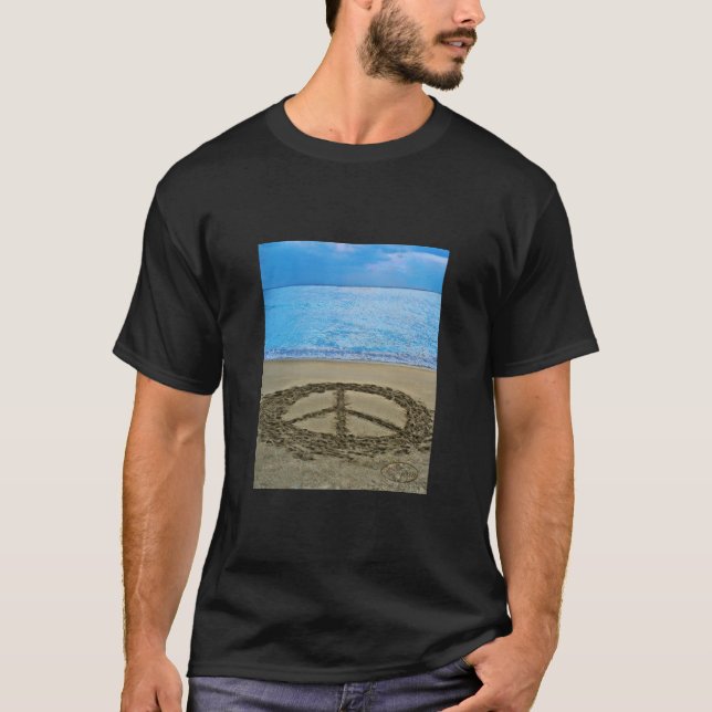 Camiseta paz en el océano (Anverso)