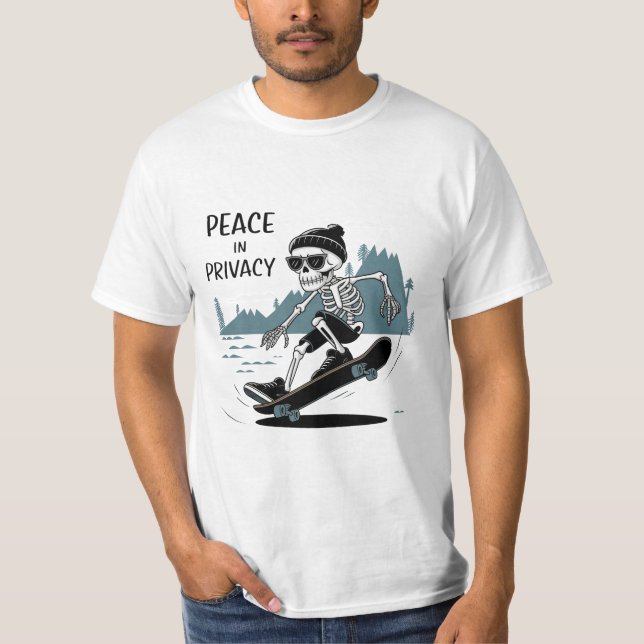 Camiseta Paz en la privacidad (Anverso)