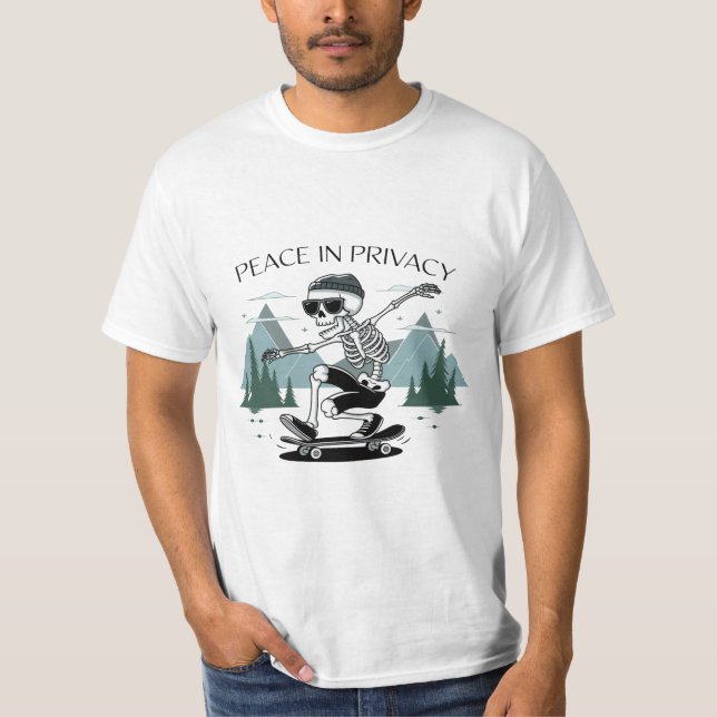 Camiseta Paz en la privacidad (Anverso)