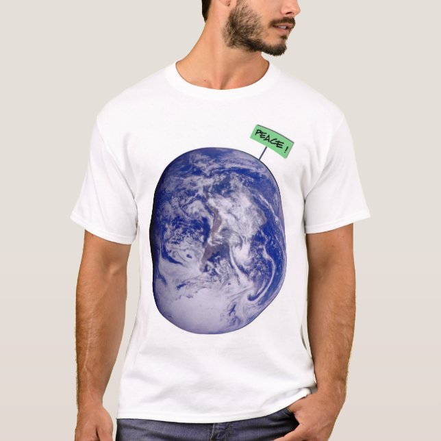 Camiseta paz en la tierra (Anverso)