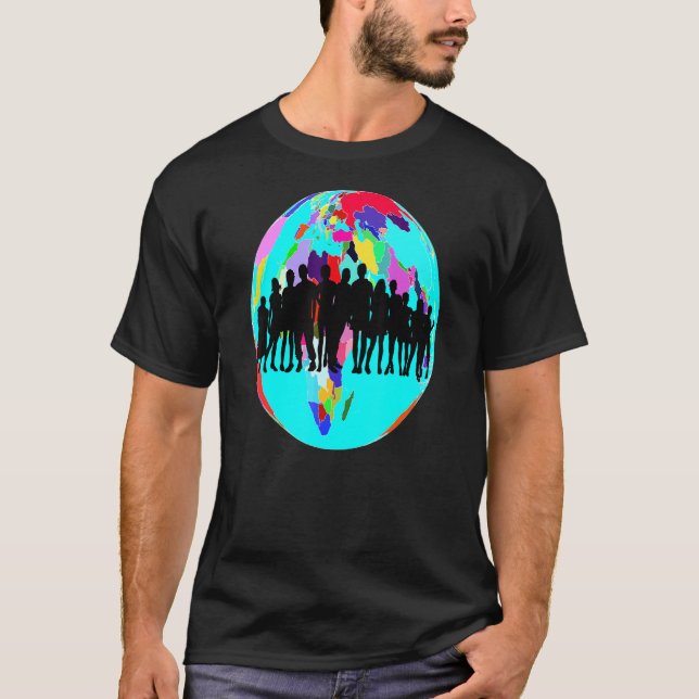 Camiseta Paz En La Tierra Consciente Humanidad Amor Amor Am (Anverso)