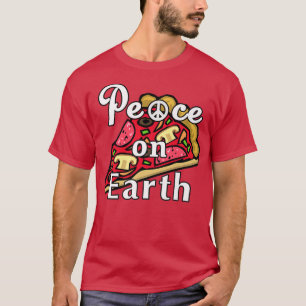 Camiseta Paz en la Tierra, Pizza Lover Mozzarella Pepperoni