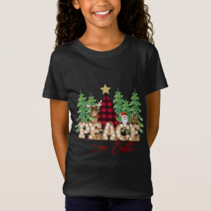 Camiseta Paz en la Tierra Santa Rina Árbol de chapa de búfa