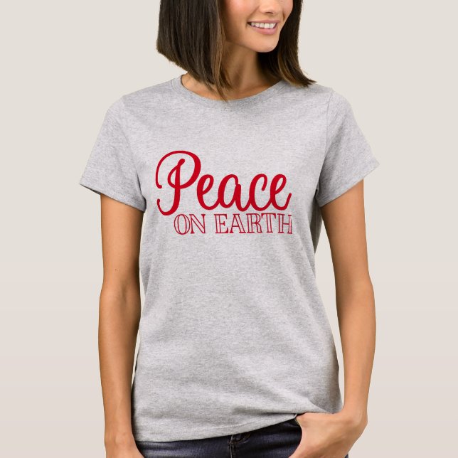 Camiseta Paz en la Tierra | Vacaciones de Navidades positiv (Anverso)