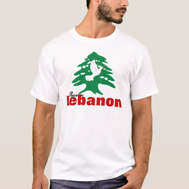 Camiseta Paz en Líbano (2 echados a un lado) (Anverso)