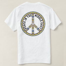 CAMISETA PAZ EN ORIENTE MEDIO - MARIPOSAS GEOMÉTRICAS