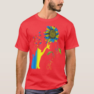 Camiseta Paz en Ucrania, palo y gato