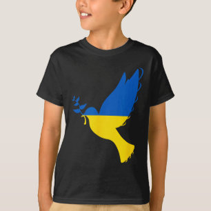 Camiseta Paz En Ucrania Paloma. Apoyar a Ucrania. Apoyo