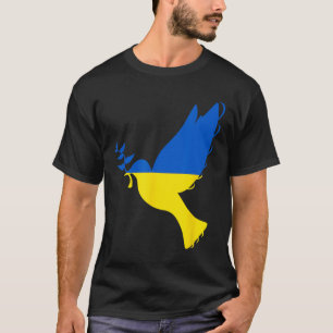 Camiseta Paz en Ucrania Paloma. Apoyar a Ucrania. Apoyo