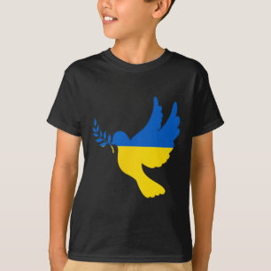 Camiseta Paz en Ucrania Paloma. Apoyemos a Ucrania. Liberta
