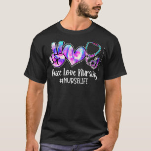Camiseta Paz Enfermería Amor Enfermería Vida Para Enfermera
