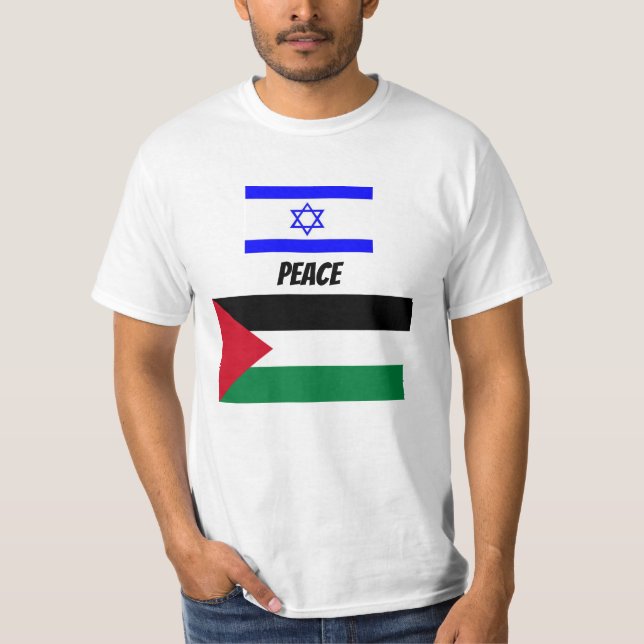 CAMISETA PAZ ENTRE ISRAEL Y PALESTINA (Anverso)