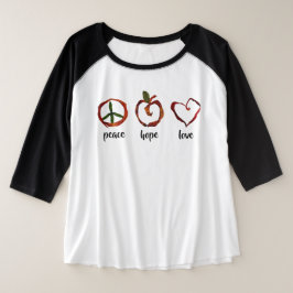 Camiseta paz-esperanza-amor