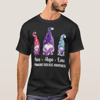 Camiseta Paz Esperanza Amor Gnomes Enfermedad autoinmune Aw