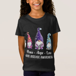 Camiseta Paz Esperanza Amor Gnomes Raras Conciencia de la E