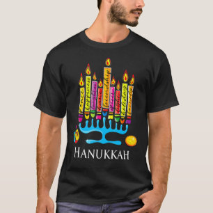 Camiseta Paz Felicidad Risas Familia Hanukkah Chanukah