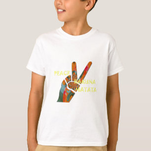 Camiseta Paz fuera: Señal de vibraciones de Hakuna Matata