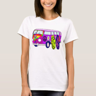 CAMISETA PAZ, HIPPIE