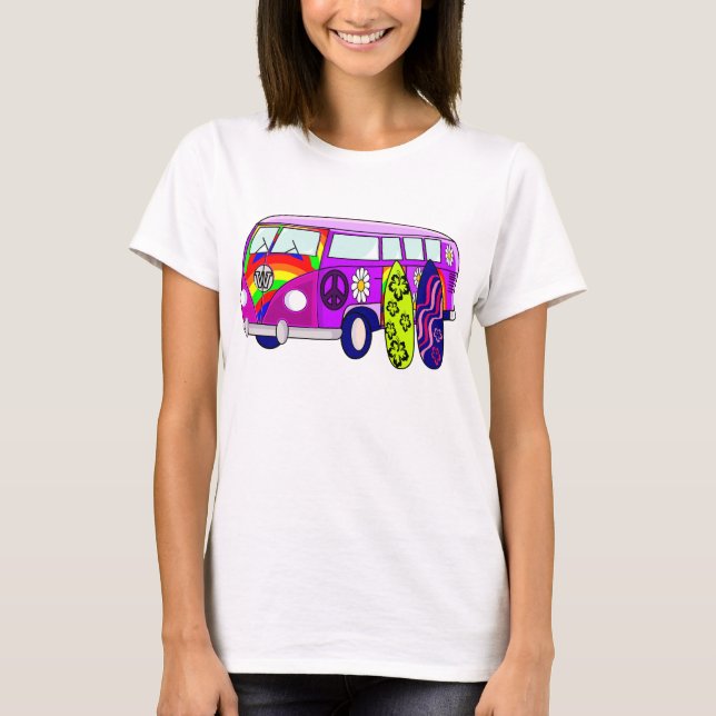 CAMISETA PAZ, HIPPIE (Anverso)