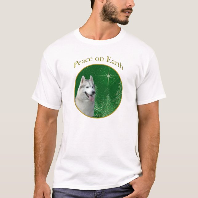 Camiseta Paz Husky Siberiana (Anverso)