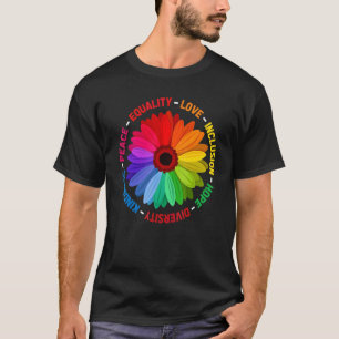 Camiseta Paz Igualdad Amor Inclusión Esperanza Diversidad