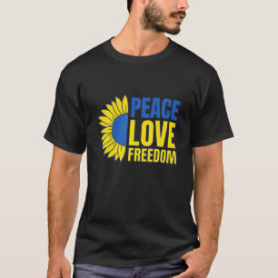 Camiseta Paz Libertad Amor Solidaridad Ucrania Apoyo