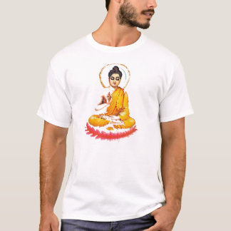 CAMISETA PAZ MEDITATING DE BUDA QUE SE SIENTA
