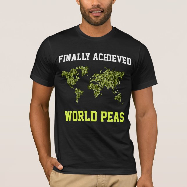 Camiseta Paz mundial en la Tierra Libertad Alcanzar los obj (Anverso)