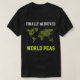 Camiseta Paz mundial en la Tierra Libertad Alcanzar los obj (Diseño del anverso)