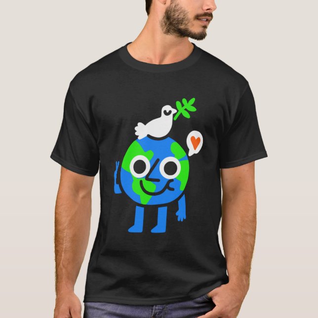 Camiseta Paz Mundial y Amor (Anverso)