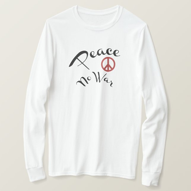 Camiseta Paz No Guerra (Anverso del diseño)
