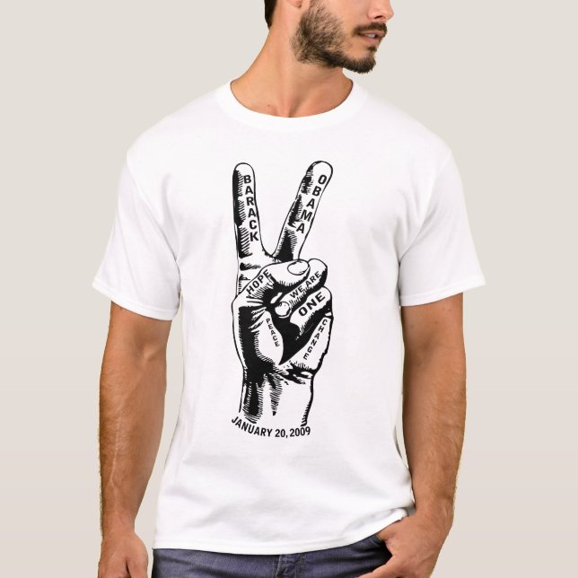 Camiseta Paz Obama (Anverso)