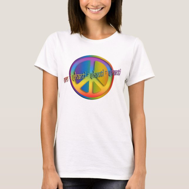 Camiseta Paz OM Shanti (Anverso)