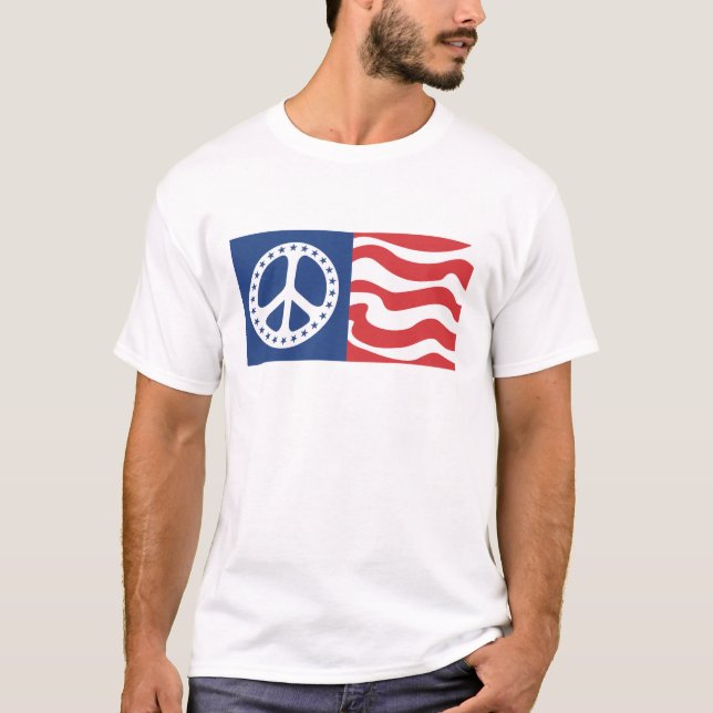 Camiseta Paz ondulada de la salsa (Anverso)