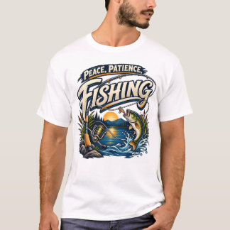 Camiseta Paz Paciencia Pesca
