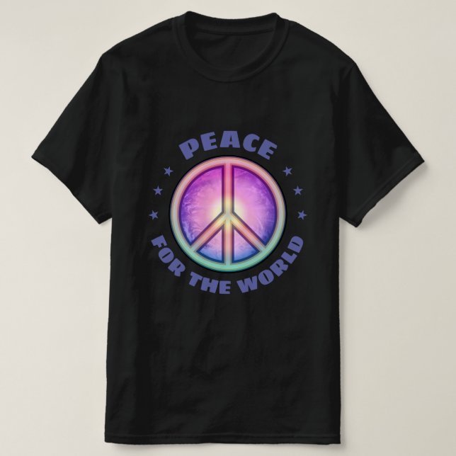 Camiseta Paz para el ☮ Mundial (Diseño del anverso)
