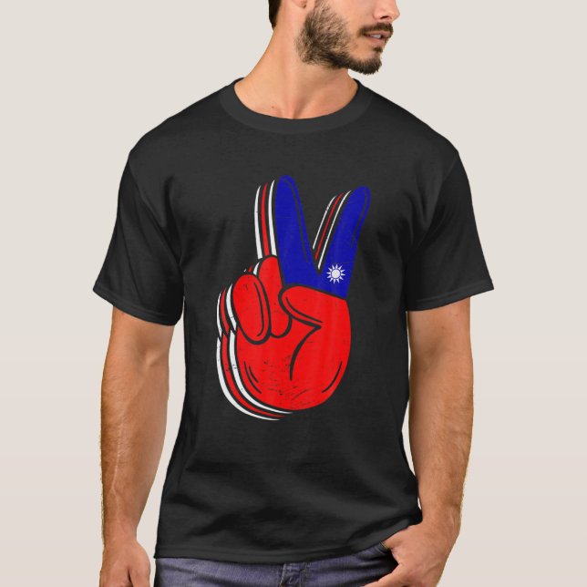 Camiseta Paz Para Taiwán Vintage Victoria Taiwanesa (Anverso)