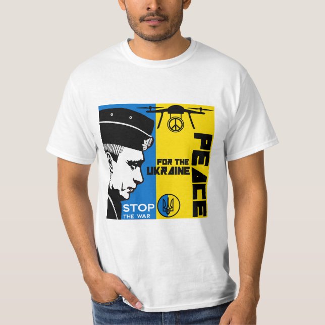 Camiseta Paz Para Ucrania (Anverso)
