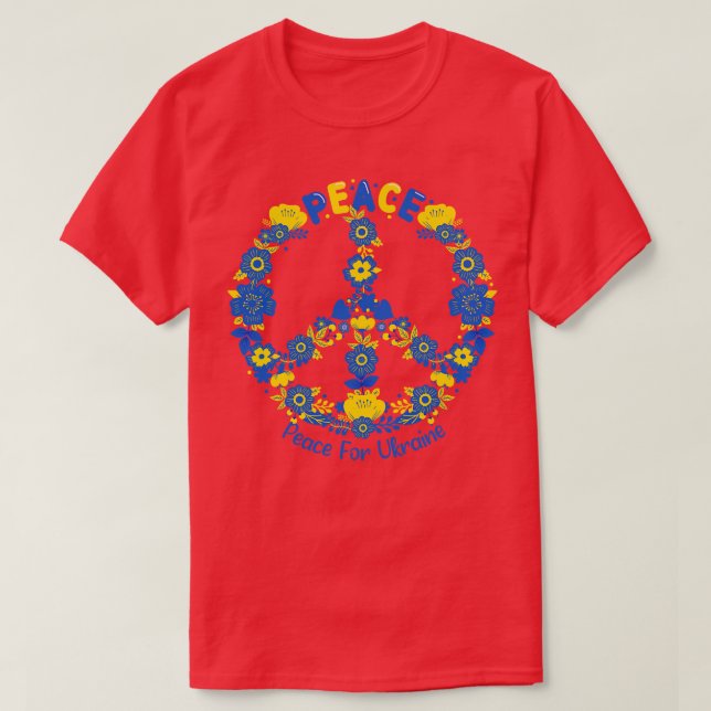 Camiseta Paz para Ucrania (Diseño del anverso)