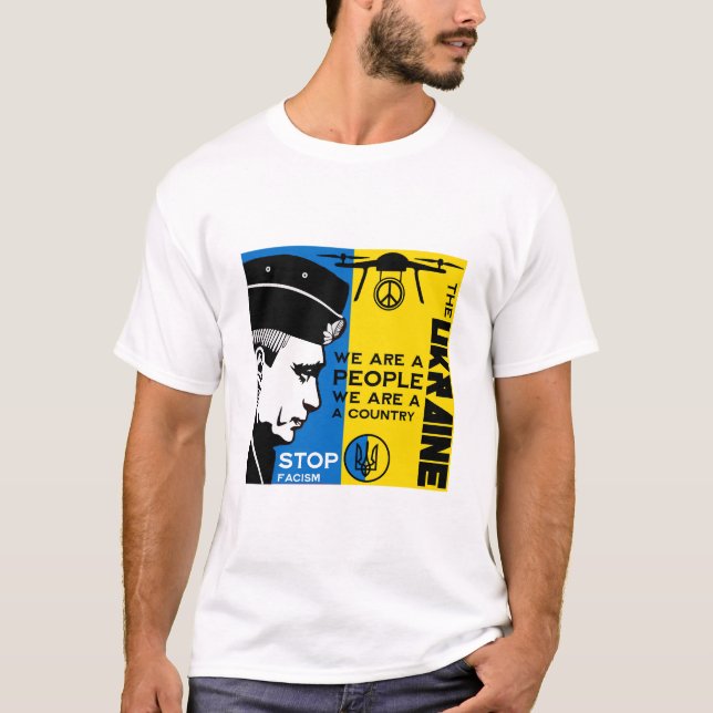 Camiseta Paz Para Ucrania (Anverso)