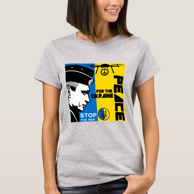 Camiseta Paz Para Ucrania (Anverso)