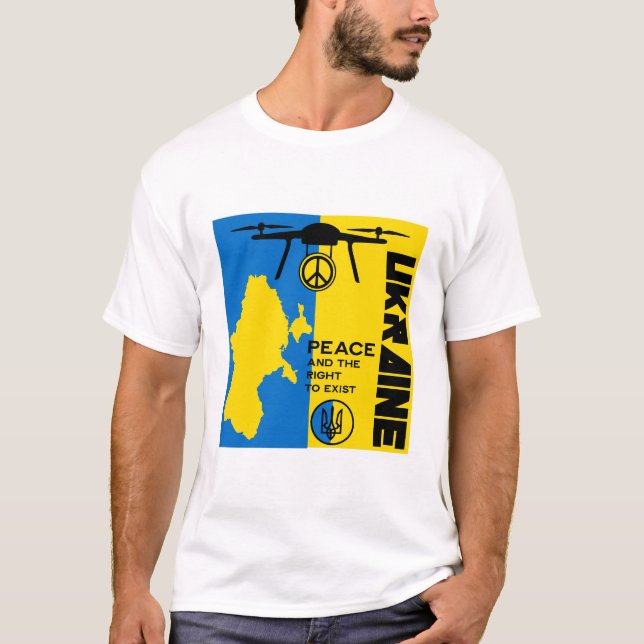 Camiseta Paz Para Ucrania (Anverso)
