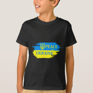 Camiseta Paz para Ucrania Bandera de Ucrania Logo de Ucrani