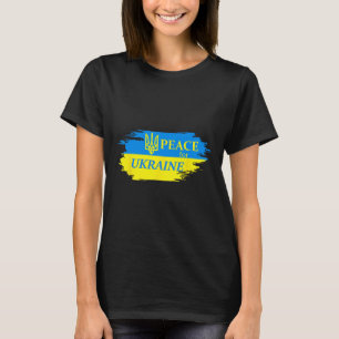 Camiseta Paz para Ucrania Bandera de Ucrania Logo de Ucrani