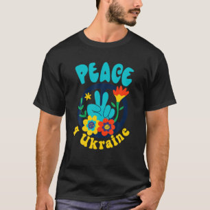 Camiseta Paz para Ucrania Paz ucraniana Bandera ucrania