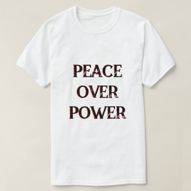 Camiseta Paz por el poder Mensaje político (Diseño del anverso)